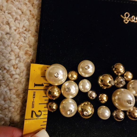 New Lilly Pulitzer Black bag with pearls - Picture 10 of 12